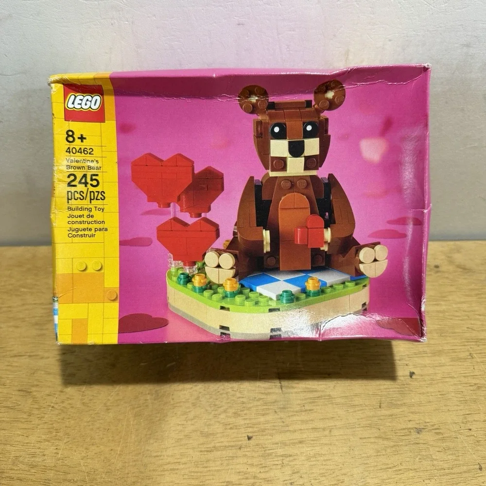 LEGO Iconic Valentine's Brown Bear 40462 Building Toy 245 Pieces New